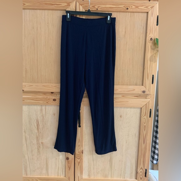 Susan Graver Pants - Susan Graver Navy Wide Leg Travelers Type Pants Sz S No ironing Business Travel